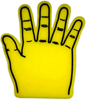 Giant Yellow Foam Hand