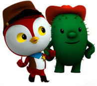 Deputy Peck and Tobias P. Cactus