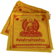 Yellow Buddhist Prayer Flags