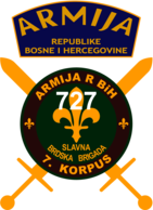727. slavna brdska brigada armija BiH