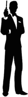 James Bond 007 silhouette