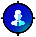 Voice Assistant, Minimalist App Icon - Circle Icon Bevel Border