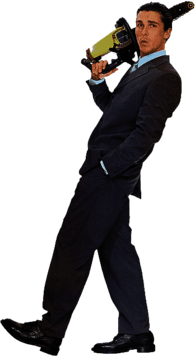 Christian Bale Patrick Bateman Walking Meme