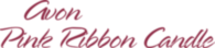 Pink Ribbon Candle