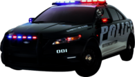 Us Police Car Sideview