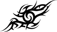 Abstract Flame Tattoo