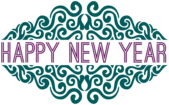 Happy New Year Ornate