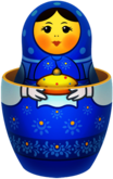 Blue Russian Doll