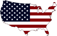 Usa Flag Map