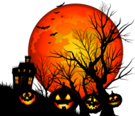 Haunted House Pumpkins Halloween