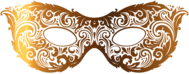 Gold Carnival Mask