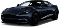 Blue Aston Martin