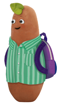 Small Potato With Backpack