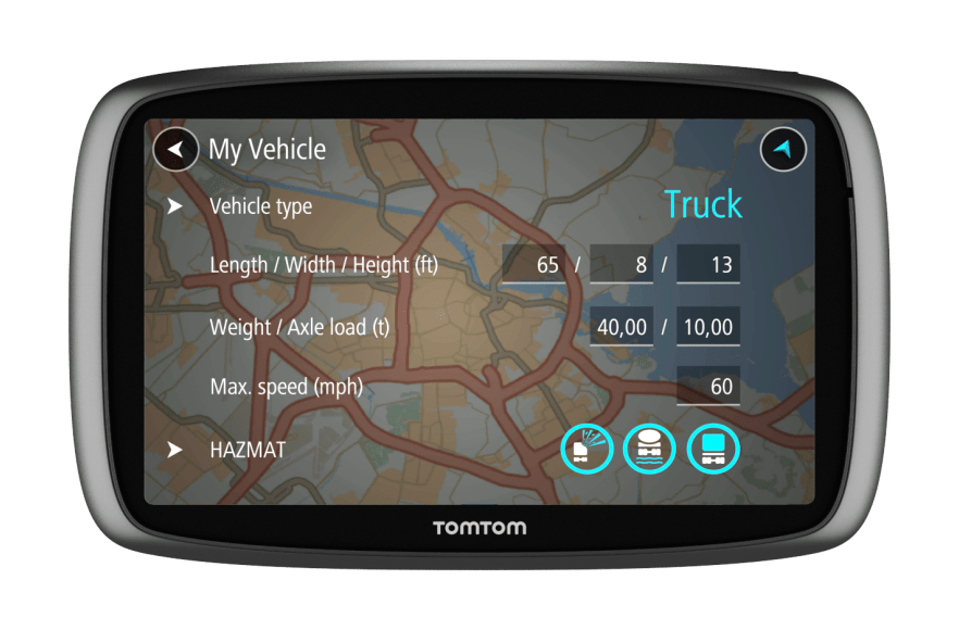 Trucker 600 Tomtom GPS