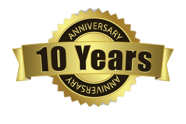 10 Years Anniversary Badge