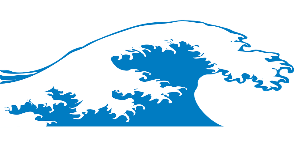 Large Blue Wave