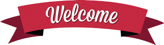 Classic Red Welcome Banner