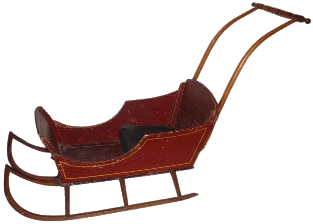 Vintage Push Sleigh