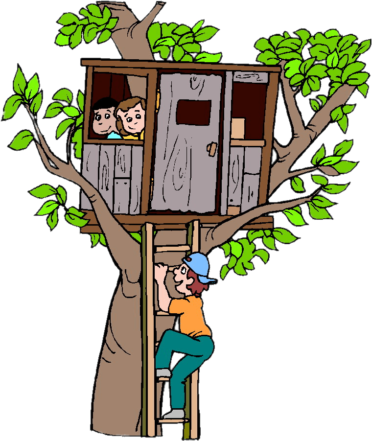 Children In Treehouse
