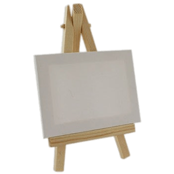 Mini Canvas on Easel