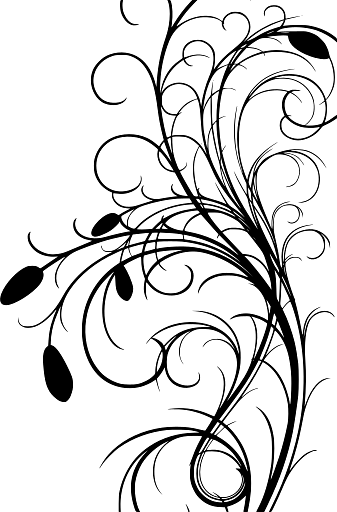 Abstract Floral Wave