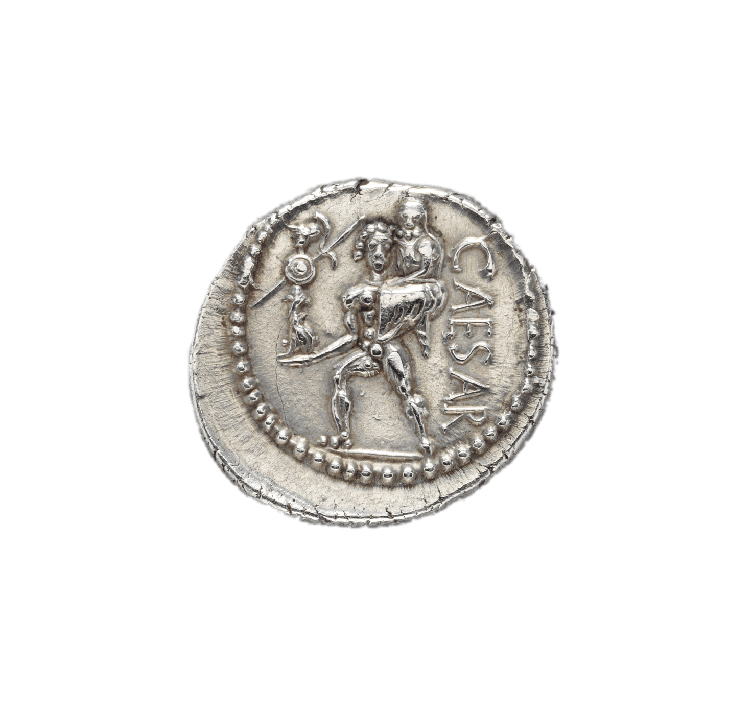Silver Denarius of Julius Caesar