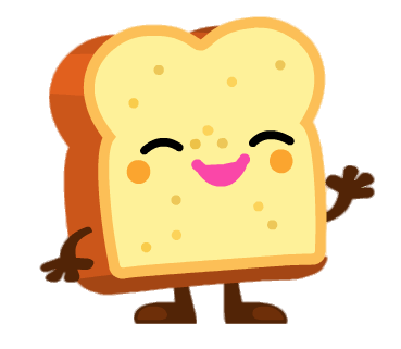 Toasty the Buttery Breadhead Waving