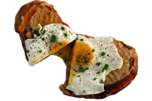 Sliced Croque Madame