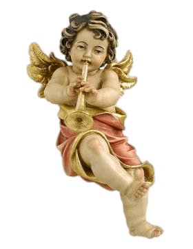Cherubin Playing on Trumpet