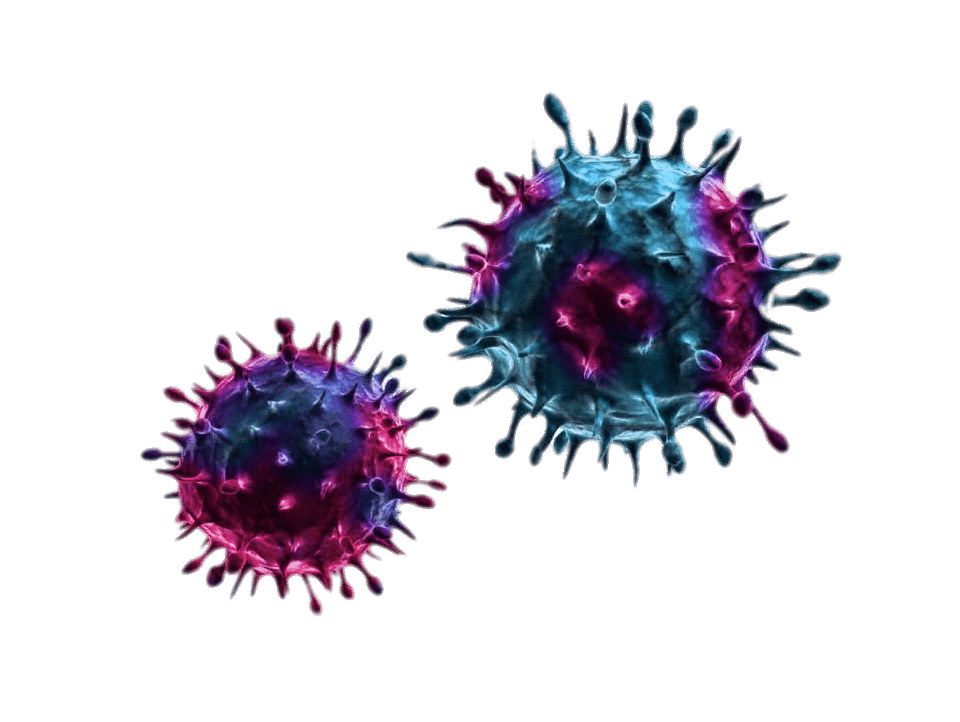 Blue and Purple Viruses