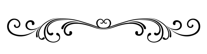 Black Baroque Ornate Divider