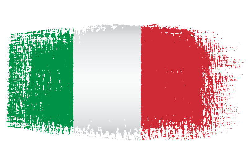 Italian Flag Brush Effect