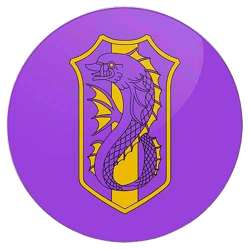 Black Clover Purple Orca Badge