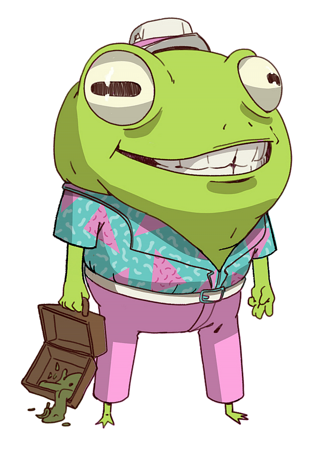 OlliOlli World Frog with Suitcase