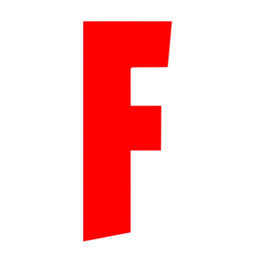 Fortnite logo F red