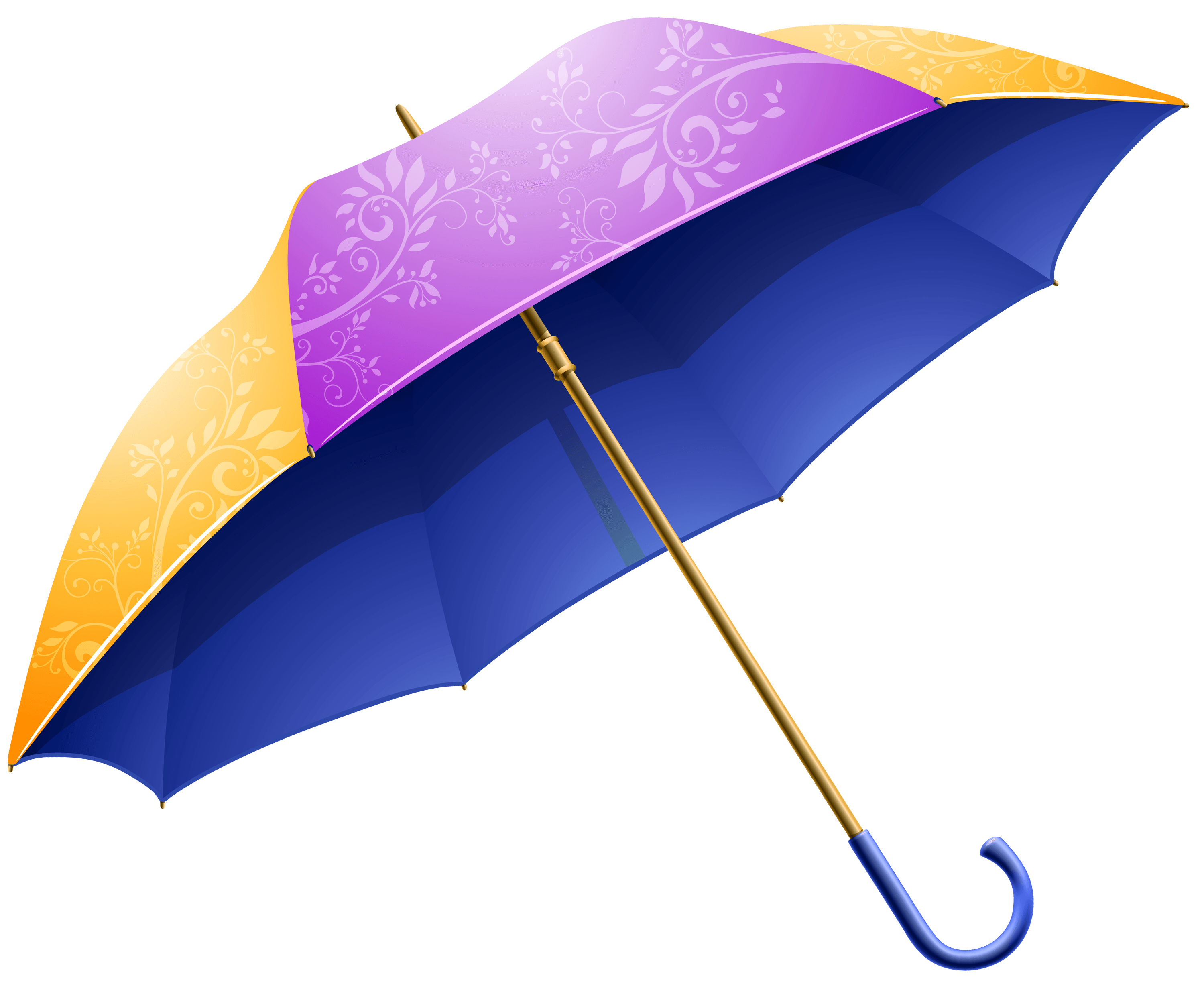 Umbrella Purple Yellow