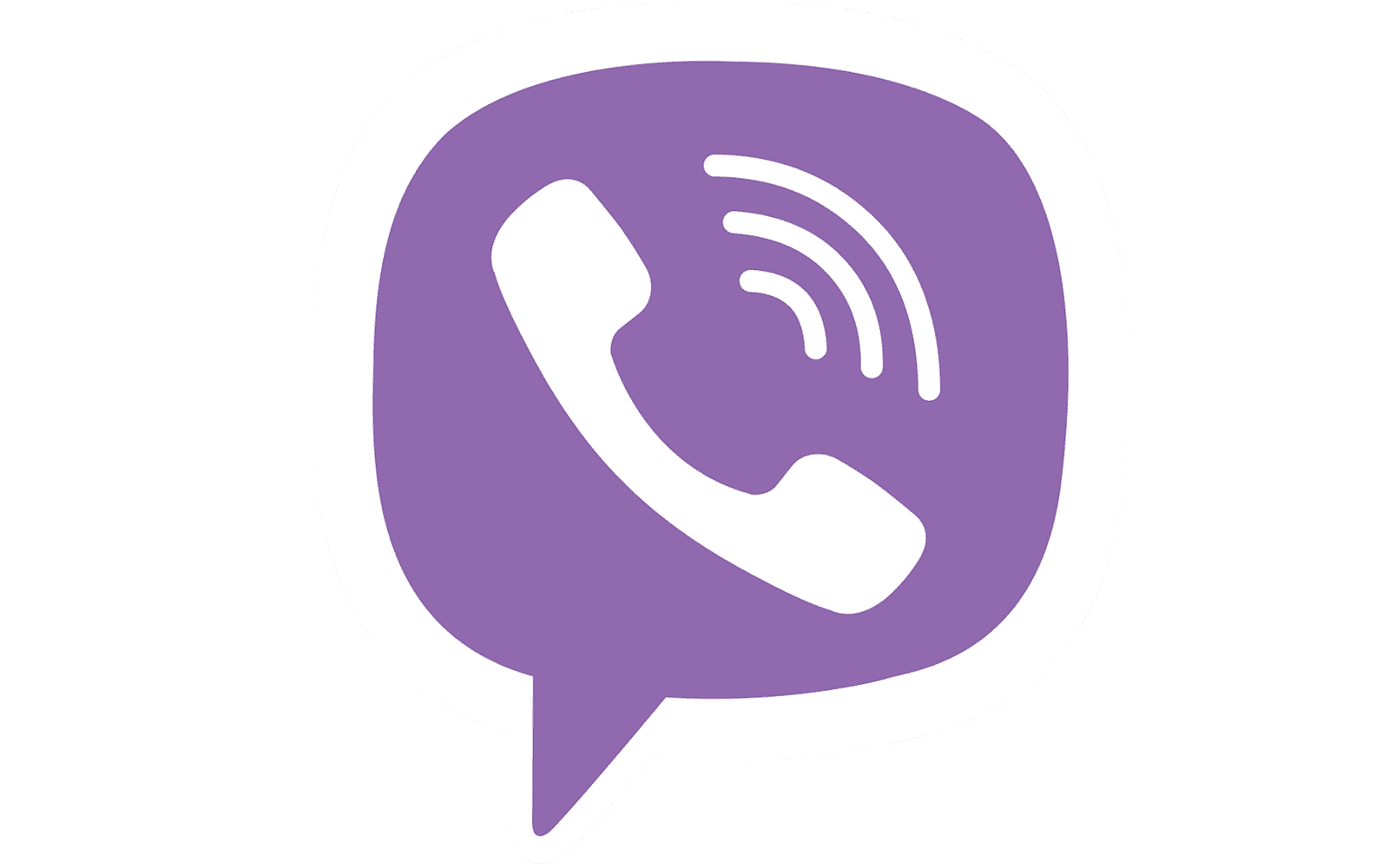 Viber logo white edge