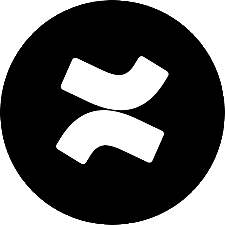 Confluence black round icon