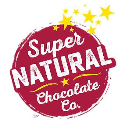 Super Natural Chocolate Co logo red