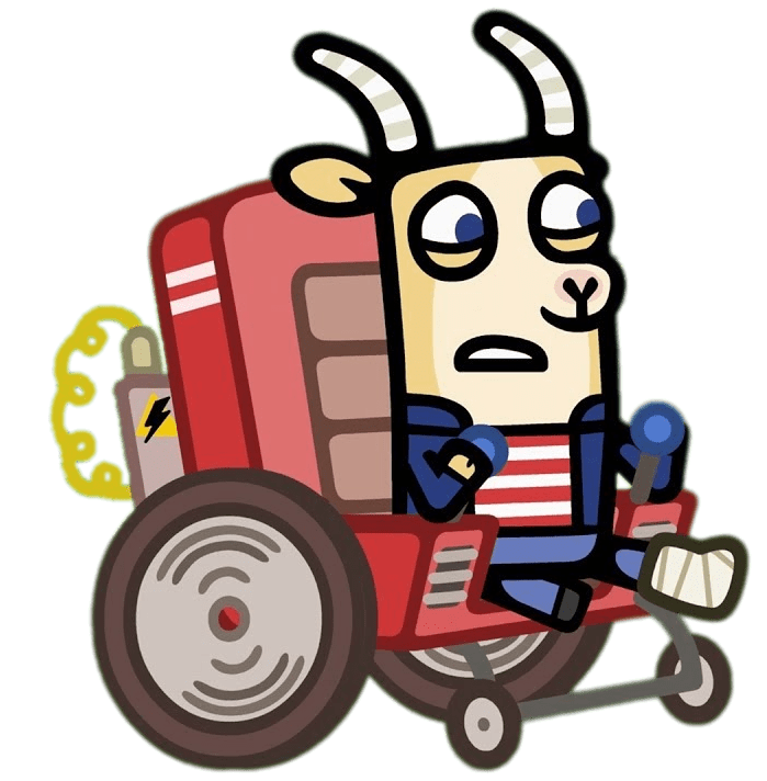 Boj Character Gavin Bleat In A Wheelchair