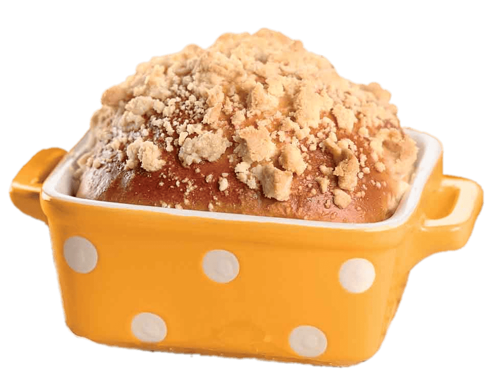 Sweet Bread In Yellow Polka Dot Pot