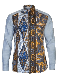 Long Sleeved Men's Capulana Shirt
