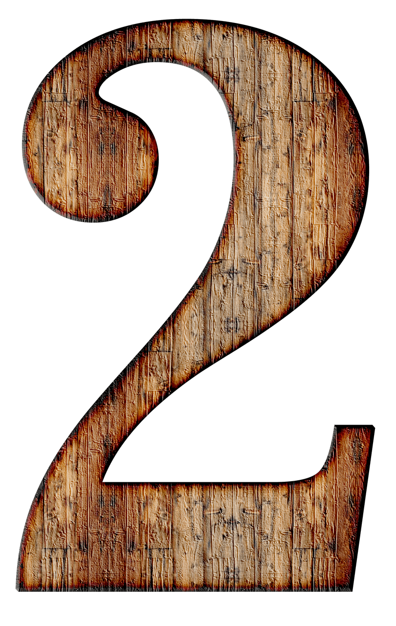 Wooden Number 2