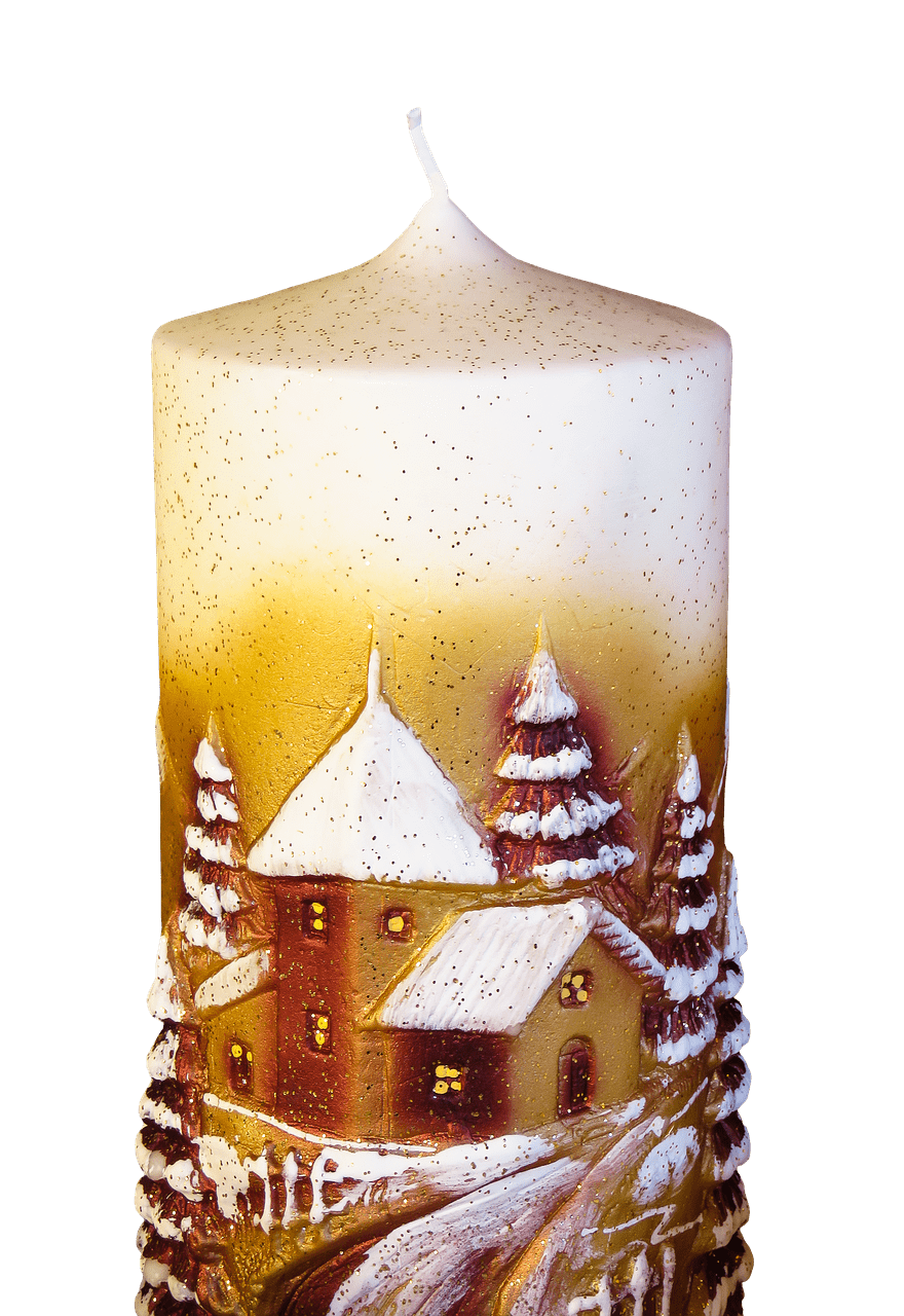 Yellow Christmas Candle