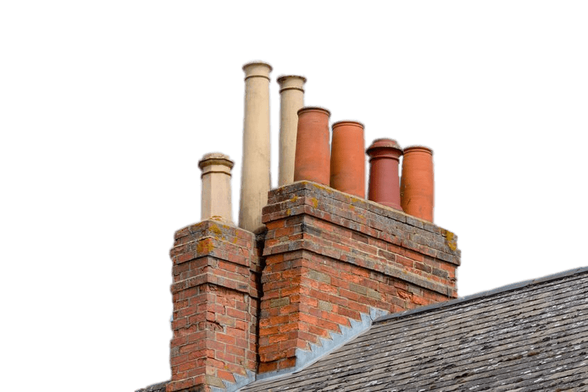 Chimneys on Roof