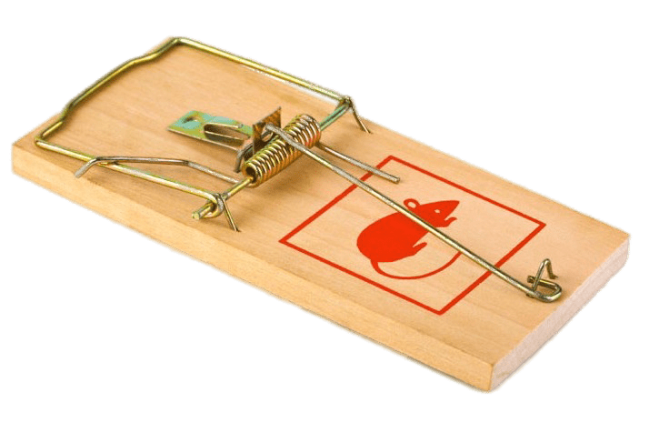 Mousetrap With Red Mouse Image