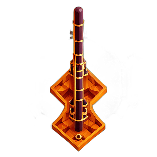 Low poly oboe app icon