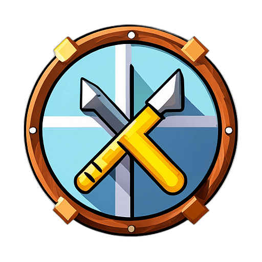 Utilities & Tools, Minimalist App Icon - Circle Icon Bevel Border