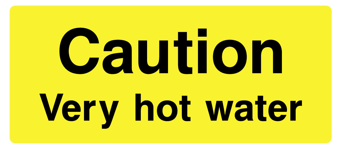 Caution Very Hot Water