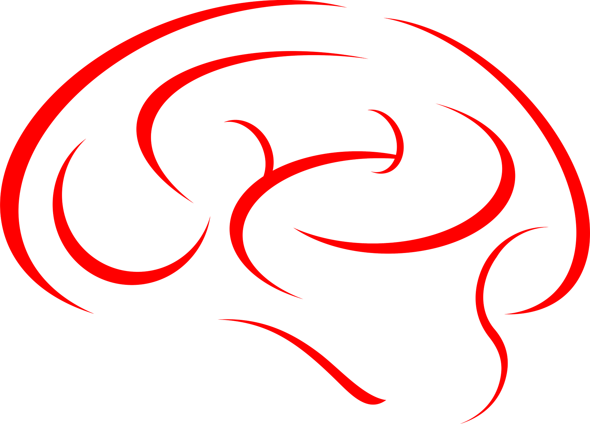 Brain Minimalist Drawing